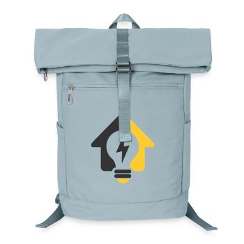 Elektro Haus Glühbirne Logo - Laptop-Rucksack  - Eisblau - Vorne