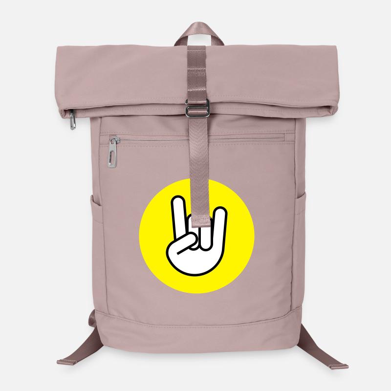 Pommes fork circle yellow Laptop Backpack