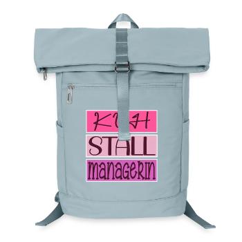 KUH STALL MANAGERIN - LANDWIRTIN BAUERNHOF - Laptop-Rucksack  - Eisblau - Vorne