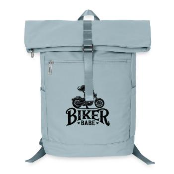 Biker Babe - Laptop Backpack - ice blue - Front