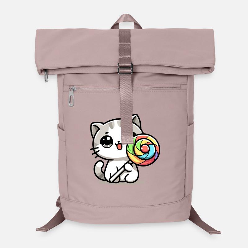 Sweet Whiskers: The Candy Cat Laptop Backpack