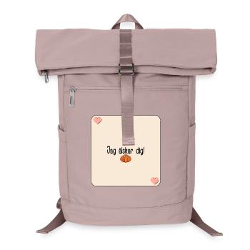 Ich liebe dich Gebäck - Laptop-Rucksack  - Altrosa - Vorne