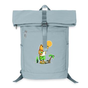 Capybara at the beach - Laptop Backpack - ice blue - Front