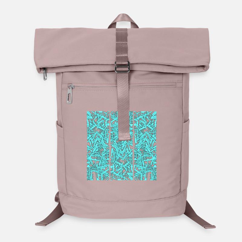 Turquoise Chaos Triptych Laptop Backpack