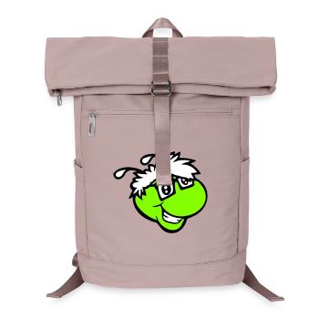 Nerd Caterpillar Intelligent Geek Worm Horn-rimmed Glasses Smart - Laptop Backpack - old pink  - Front
