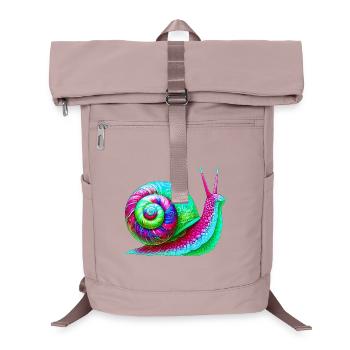 Schnecke - Laptop-Rucksack  - Altrosa - Vorne