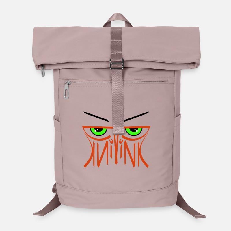 Ambigramme du Monstre Rose Sac à dos ordinateur