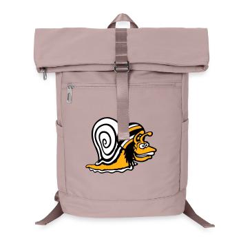 snail reggae music rasta hair hat Jamaica - Laptop Backpack - old pink  - Front