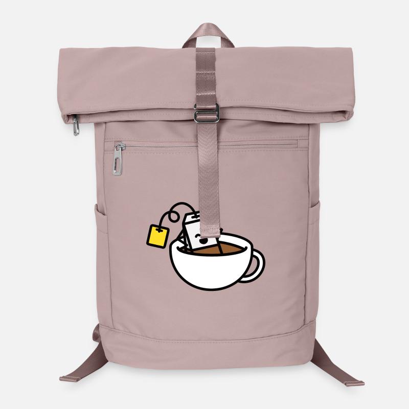Sac de thé drôle dans le teacup bain Tea lover Tea drinker Sac à dos ordinateur
