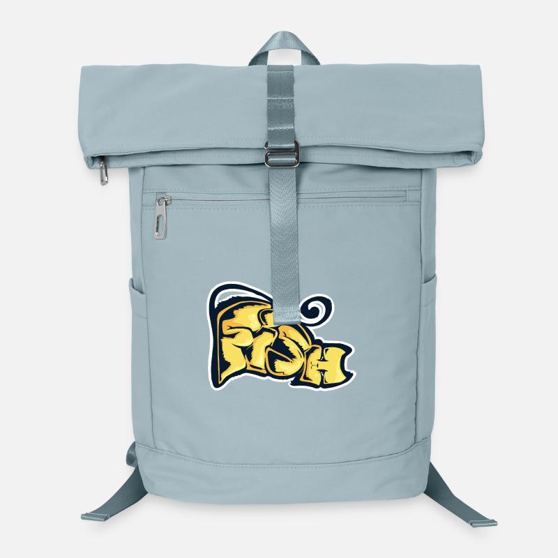 Fish, mot dessiné Sac à dos ordinateur