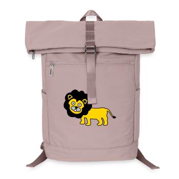 Le lion comme design pour enfants - Sac à dos ordinateur - vieux rose - Devant