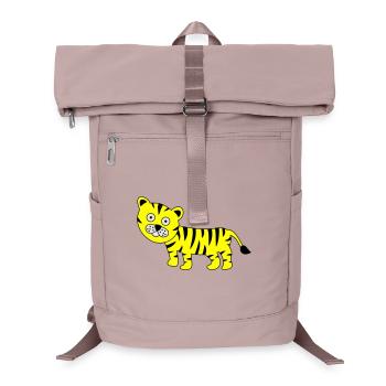 Tiger Funny - Laptop Backpack - old pink  - Front