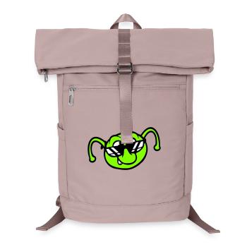 Raupe Sonnenbrille Cool Lächeln Frech Spaß Comic - Laptop-Rucksack  - Altrosa - Vorne