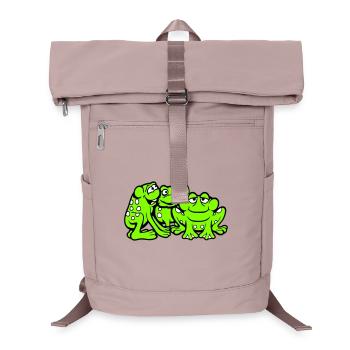 3 Frösche Team Kröte Freunde Cool Crew Lustig süß - Laptop-Rucksack  - Altrosa - Vorne