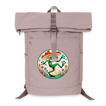 Cercle de fantaisie de grenouille champignon - Sac à dos ordinateur - vieux rose - Devant