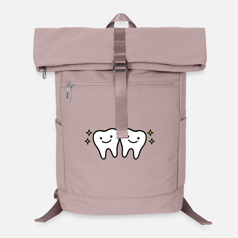 Tooth Cute - Laptop Backpack - old pink 
