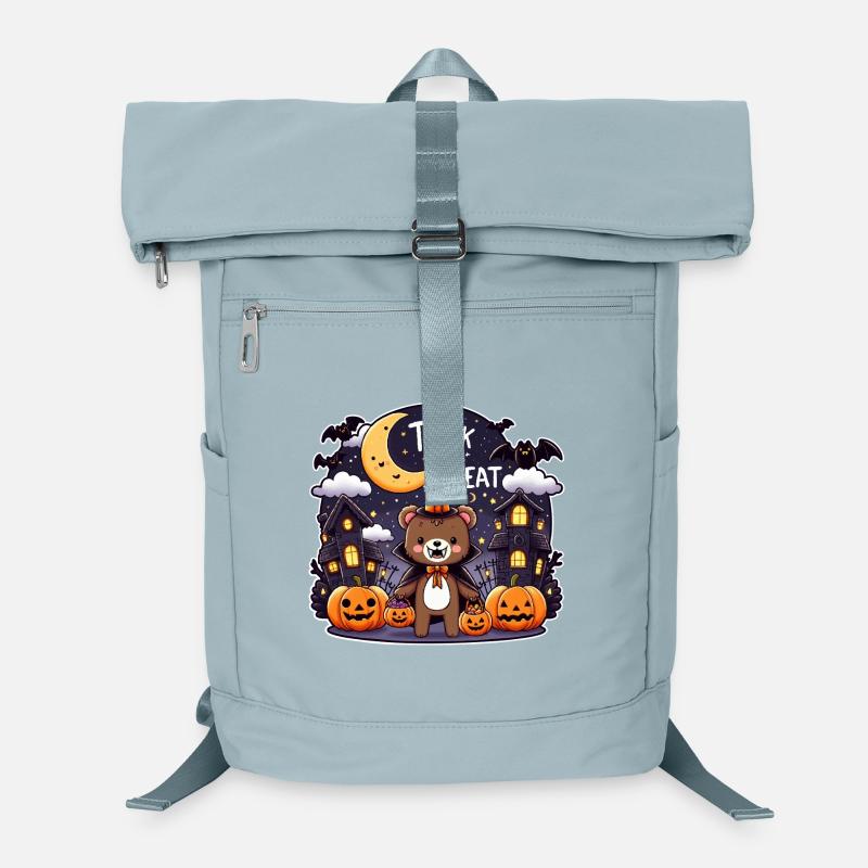 Mignon ours d’Halloween en costume de sorcière Sac à dos ordinateur
