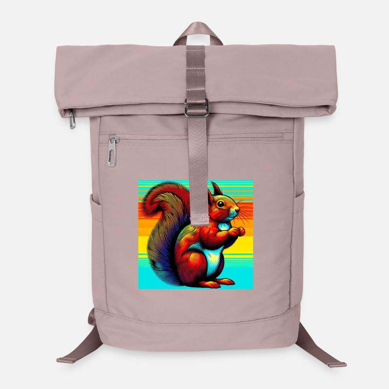 squirrel - Laptop Backpack - old pink 