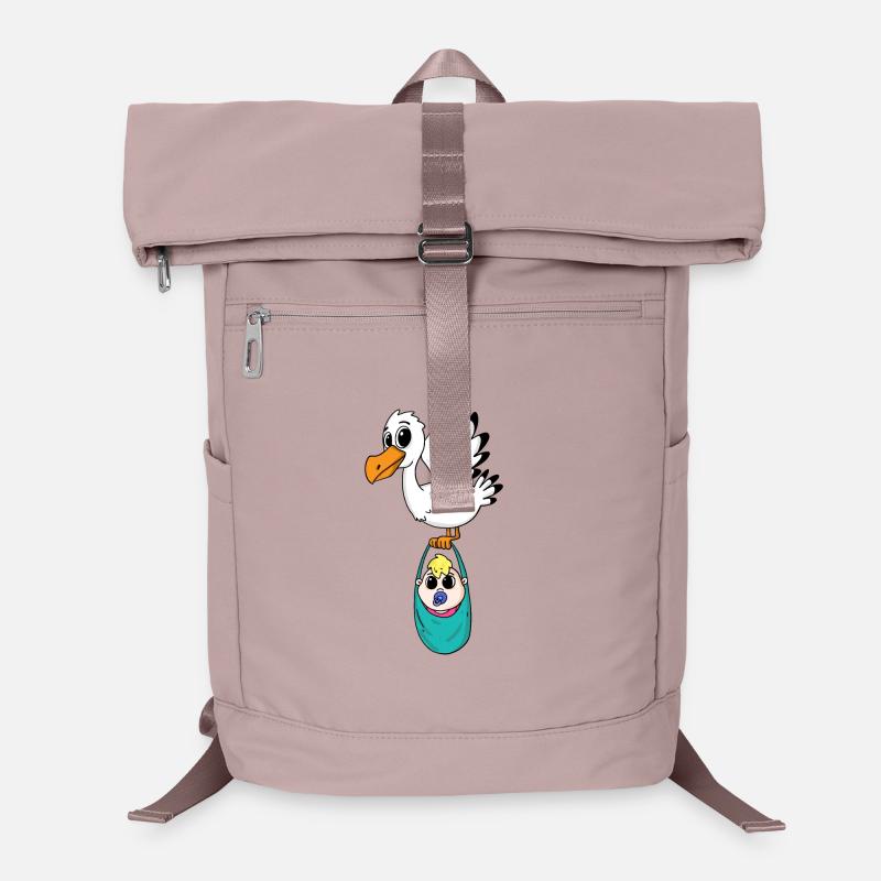Oiseau avec grossesse de bébé Sac à dos ordinateur