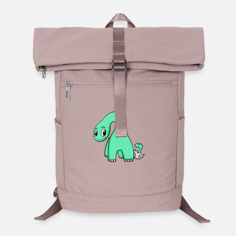 Dinosaure avec bébé dinosaure Sac à dos ordinateur