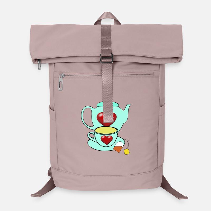 Breakfast Teapot Tea Cup Morning Laptop Backpack