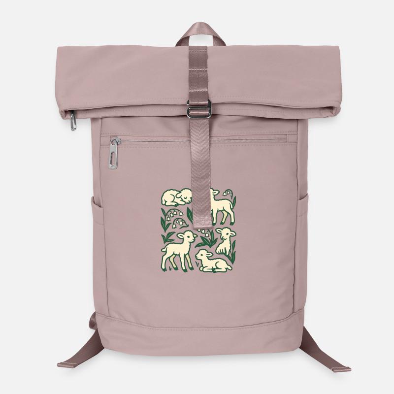 Lamb Quartet in Spring Meadow Laptop-Rucksack 