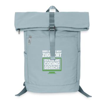 Coding Thinking instead of belonging - Laptop Backpack - ice blue - Front