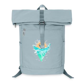 Sonnenkreis Surfer an der Welle - Laptop-Rucksack  - Eisblau - Vorne