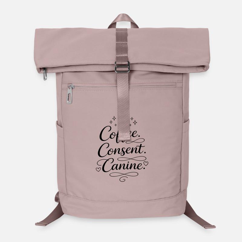 coffee, consent, canine - Laptop-Rucksack  - Altrosa