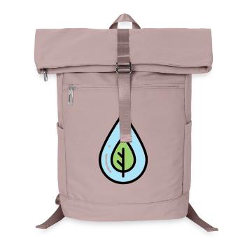 Water Drop Leaf Eco - Laptop Backpack - old pink  - Front