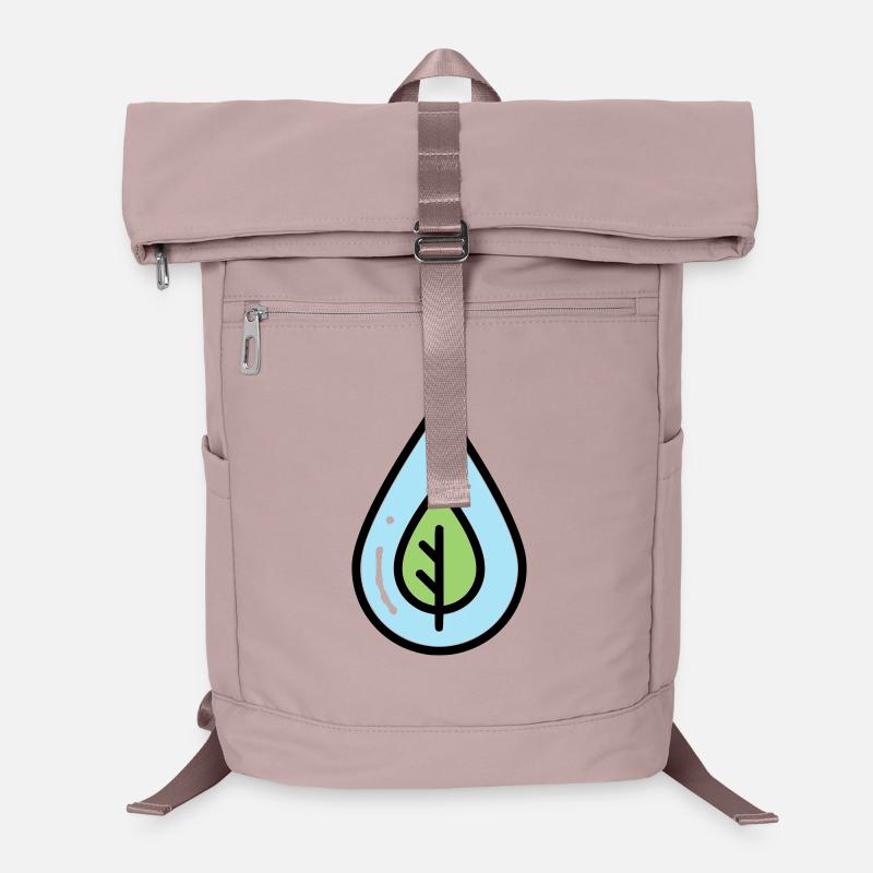 Water Drop Leaf Eco Laptop Backpack