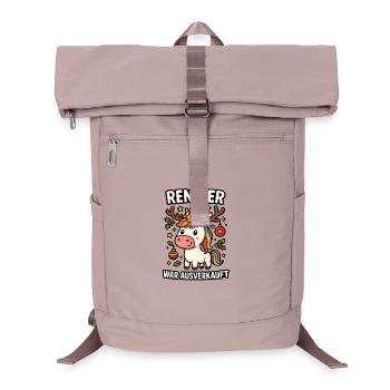 Reindeer was sold out unicorn - Laptop Backpack - old pink  - Front