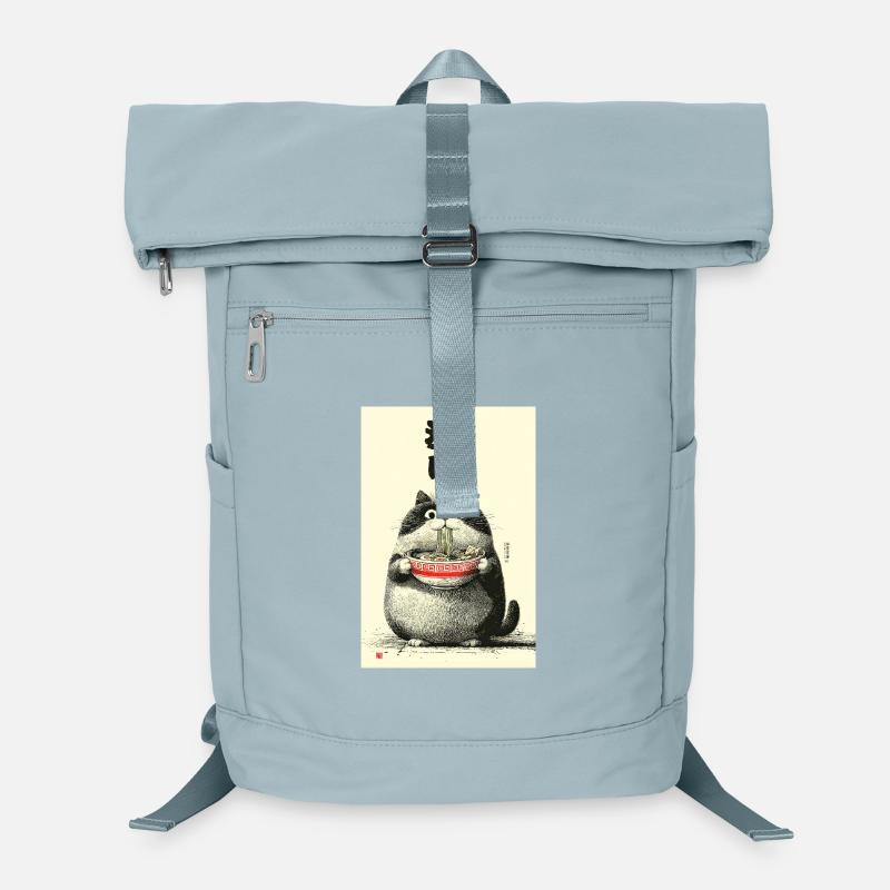 Ramen-Katzenporträt Laptop-Rucksack 