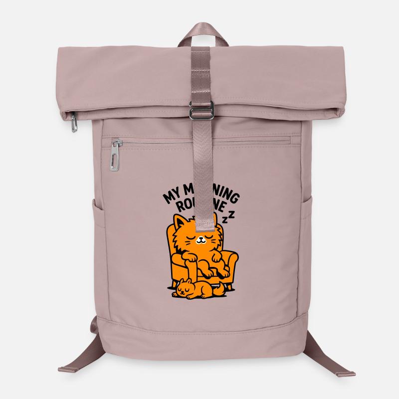Morning Routine Cat Laptop-Rucksack 