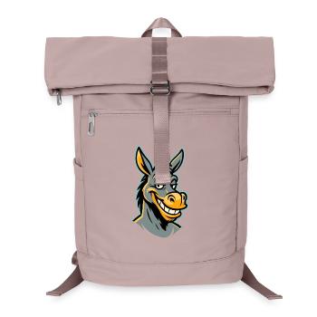 Frech grinsender Esel - Laptop-Rucksack  - Altrosa - Vorne