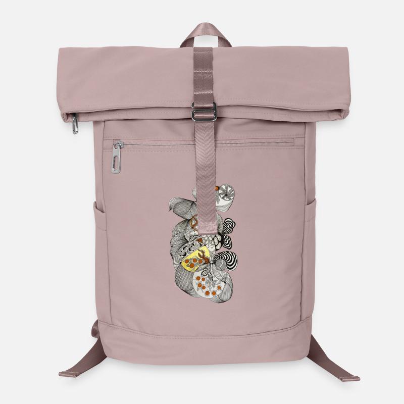Organisch-Ornament Muster Laptop-Rucksack 