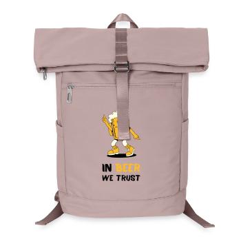 In Beer We Trust - Laptop Backpack - old pink  - Front