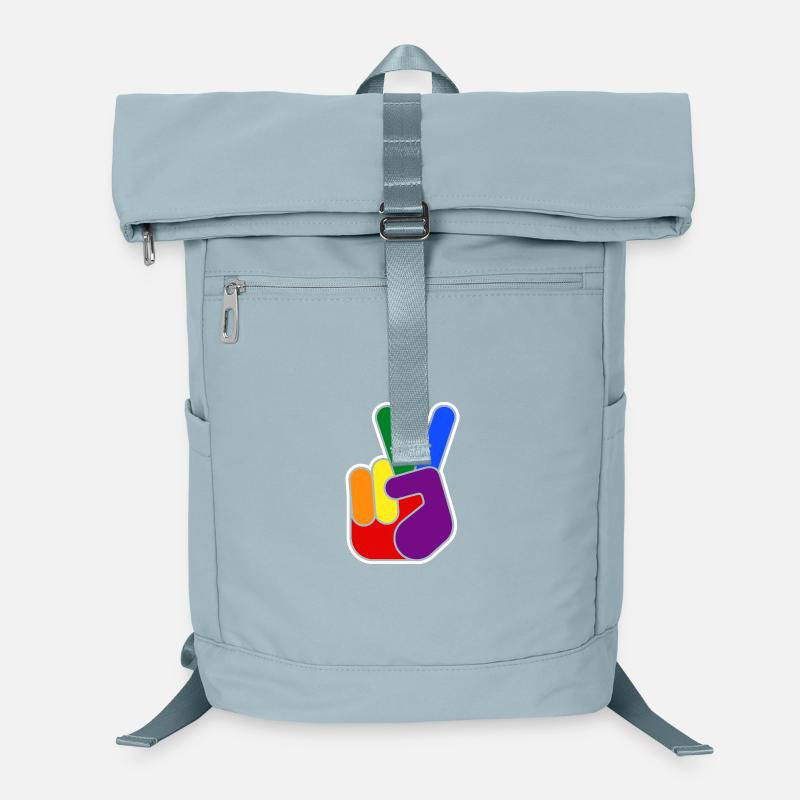 Conception de mains Rainbow Vsign Sac à dos ordinateur
