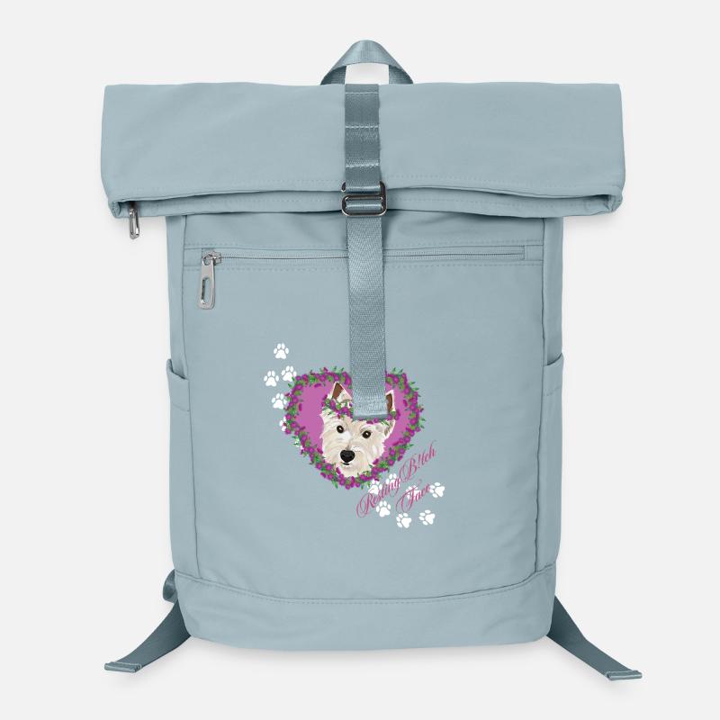 Ruhegesichter West Highland Terrier Laptop-Rucksack 
