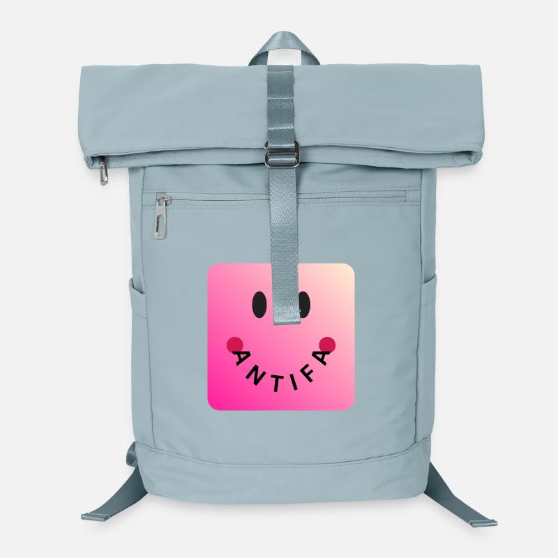 Friendly Antifa Pink | Gradient Smile Typo Laptop Backpack