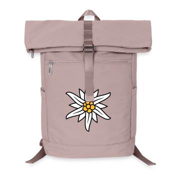 Edelweiss Bergblume Logo - Laptop-Rucksack  - Altrosa - Vorne