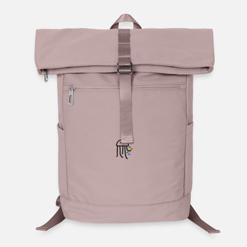 Méduse brodée Sac à dos ordinateur