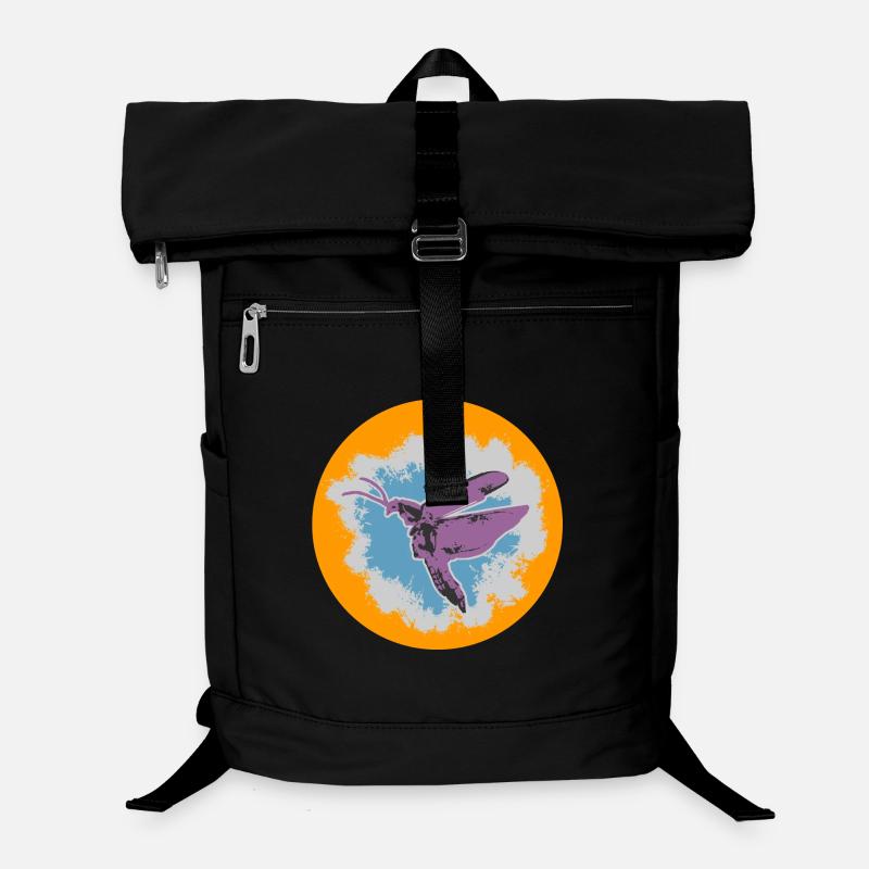 Illustration de papillon avec des accents pastel Sac à dos ordinateur