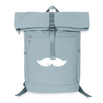 mustache beard mustache hipster - Laptop Backpack - ice blue - Front