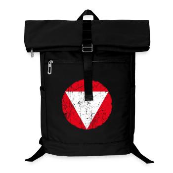 Cocarde aéronautique autrichienne à effet vintage - Sac à dos ordinateur - noir - Devant