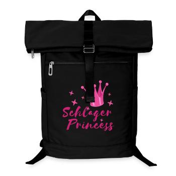 Schlager Princess folk music Schlagerfan Krone - Laptop Backpack - black - Front