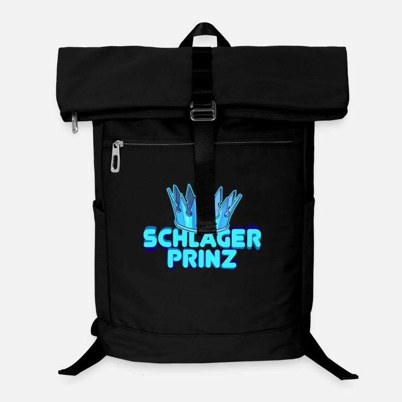 Schlager Prinz Volksmusik Fan Krone Statement Laptop-Rucksack 