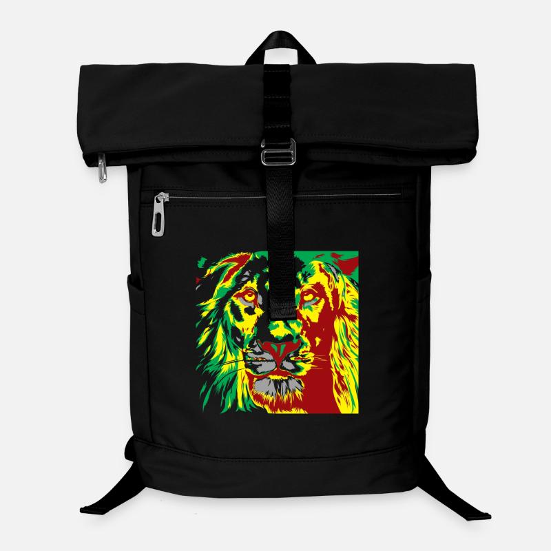 Lion in reggae color sprint Laptop Backpack