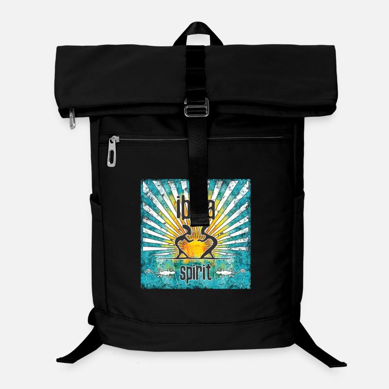Ibiza Spirit Sonnenkunst Design Laptop-Rucksack 