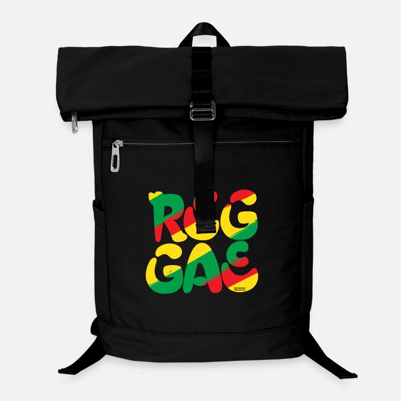 Reggae Vibes Colorful Logo Laptop Backpack